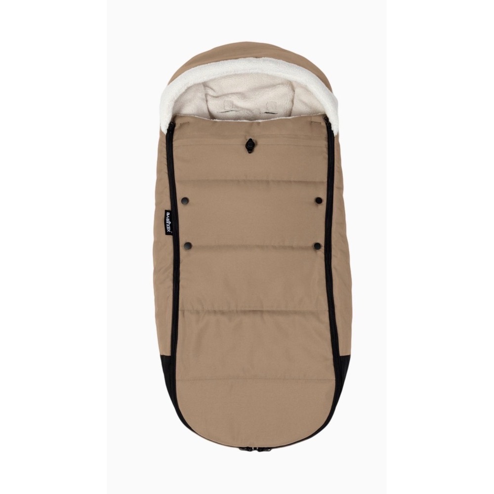 Stokke YOYO Stroller Footmuff Toffee Brown Sherpa Lined Cold Weather Bunting Bag